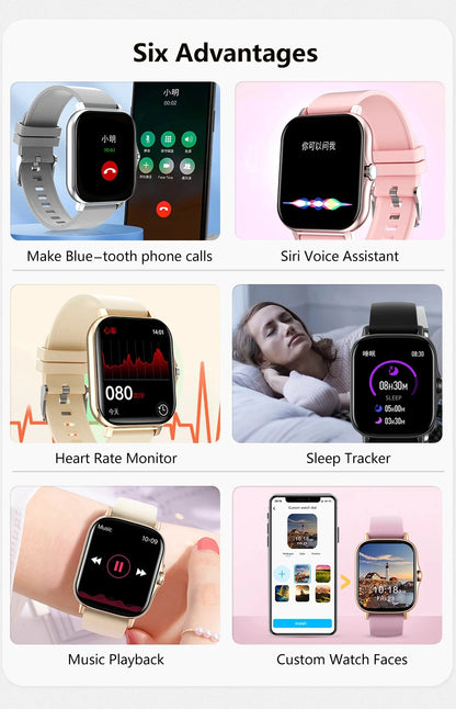 Smart Watch 2025 - 1.83" Display, Bluetooth Calling & Fitness Tracker for Men & Women