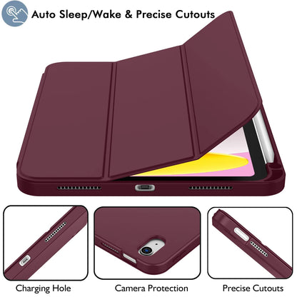 Magnetic Flip Smart Stand iPad Case with Pencil Holder – 11" 2025 / 10.9" 2022
