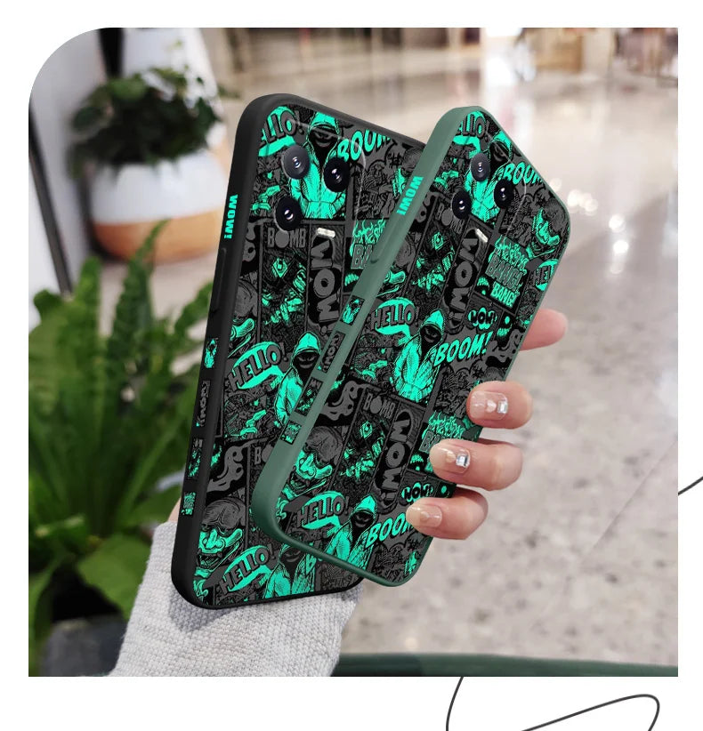 Blackened Clown Silicone Phone Case for Xiaomi Mi 11/12/13/14/15/17 Series