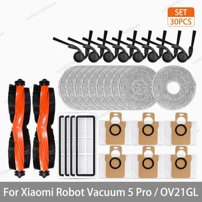 Xiaomi Robot Vacuum 5 Pro / OV21GL Spare Parts – Brush, Filter, Mop & Dust Bag