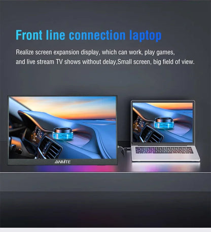 Anmite 14"/16" Portable Touch Monitor — 1200P HDR, 16:10, Low Blue Light