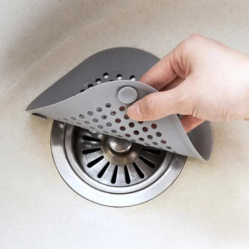 Silicone Sink & Drain Hair Catcher | Shower & Bathtub Filter Screen