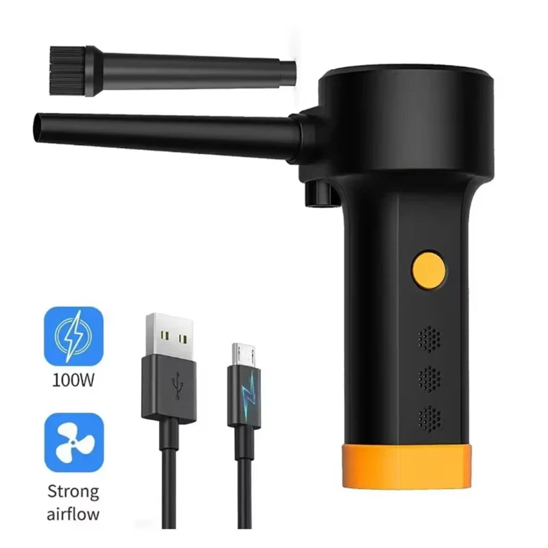Electric Air Duster & Air Pump 2-in-1 – Compressed Air Cleaner for PC, Laptop, Keyboard + Inflate Swimming Rings