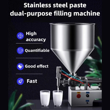Pneumatic Paste & Liquid Filling Machine – Adjustable Cream Filler with 30L Hopper