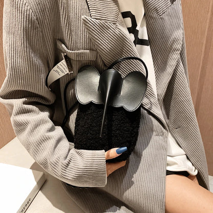 Corduroy Elephant Phone Bag – Luxury Bucket Shoulder Purse for Women