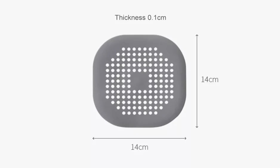 Silicone Sink & Drain Hair Catcher | Shower & Bathtub Filter Screen