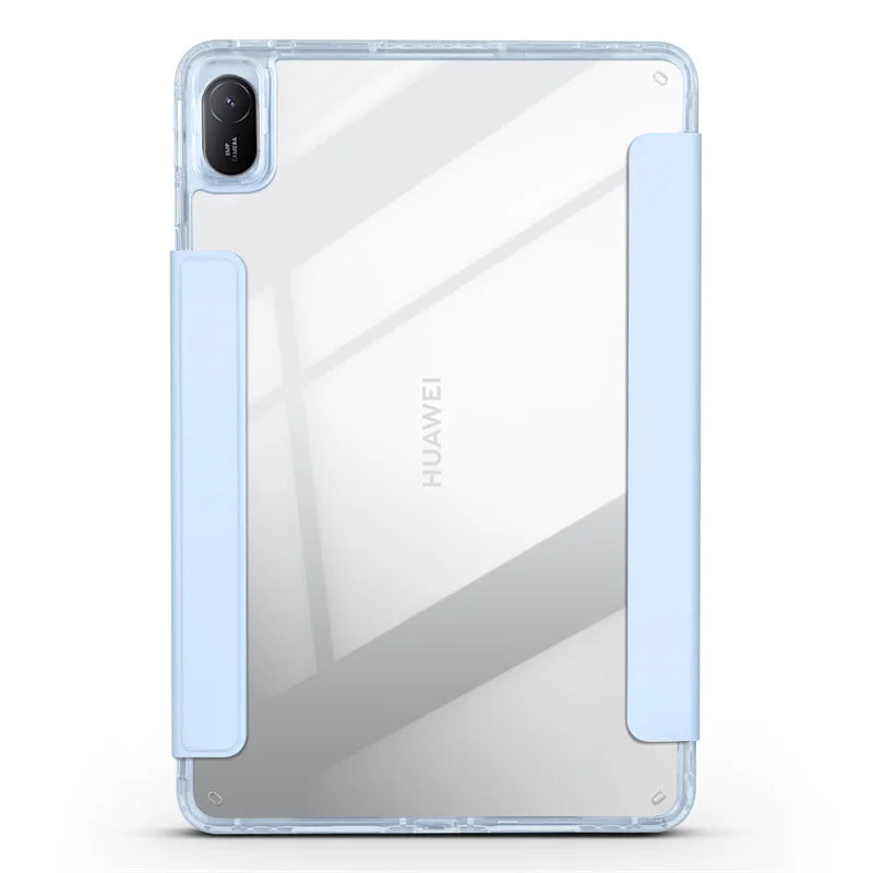Huawei MatePad 11.5 2025 Smart Fold Case – Magnetic PU Leather + Acrylic Hard Back