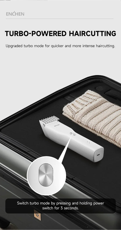 ENCHEN Boost-W Cordless Hair Clipper – USB Rechargeable, Adjustable Comb