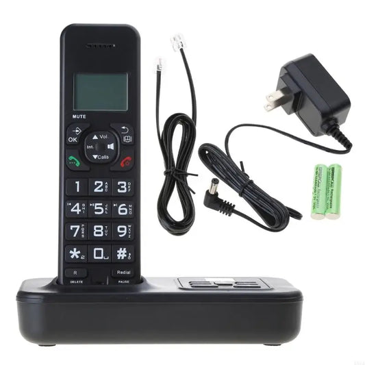 D1002B Cordless Phone with Answering Machine – Caller ID, Backlight LCD, Rechargeable