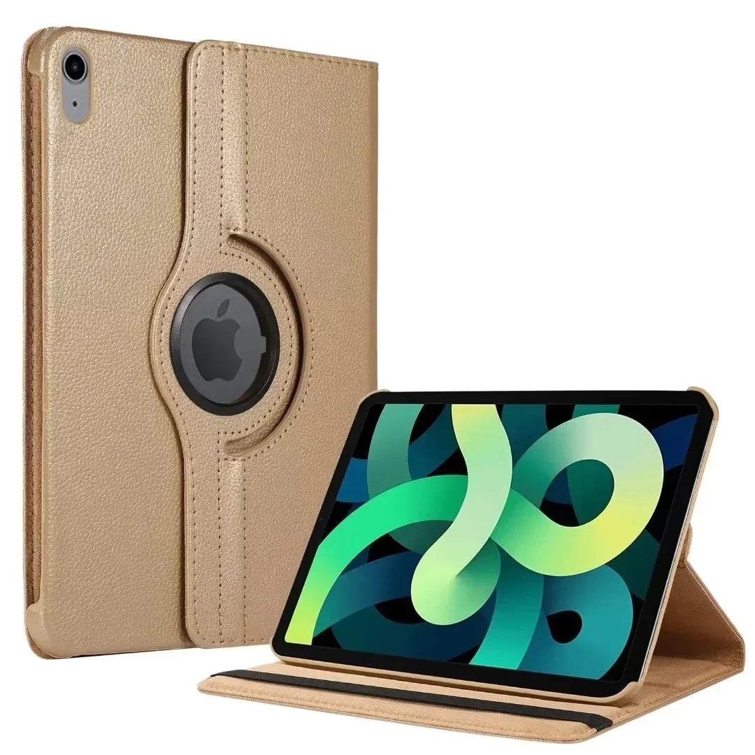360° Rotating Stand Leather iPad Case – Pro 11"/12.9"/13", Air, Mini, 7th–10th Gen