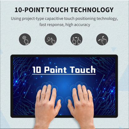 TouchWo All-in-One Touchscreen PC – 21.5" / 27" / 32", Android 11/12/14 or Windows 10/11, Industrial Grade