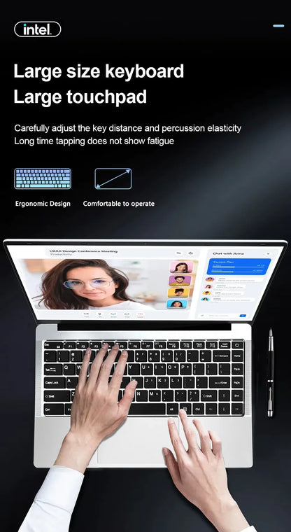 2026 Portable Laptop — Intel i7-8650U, 16GB RAM, 1TB SSD, Office & Gaming, Windows 11 Pro