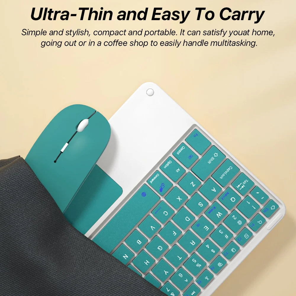 Bluetooth Wireless Keyboard with Touchpad for iPad, Tablet & Laptop