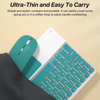 Bluetooth Wireless Keyboard with Touchpad for iPad, Tablet & Laptop