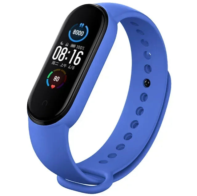 Silicone Watch Strap for Xiaomi Mi Band 3 4 5 6 7 | 24 Colors