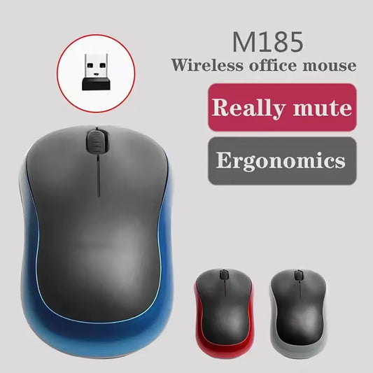 OBAME M185 Mini Wireless Mouse – 1000 DPI, 2.4GHz, Ergonomic, USB Receiver for PC & Laptop