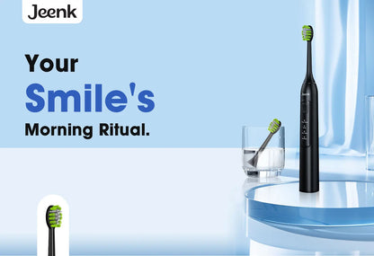 Jeenk JK-Y05 Sonic Electric Toothbrush | 4 Modes | 6 Heads | Smart Timer | Waterproof