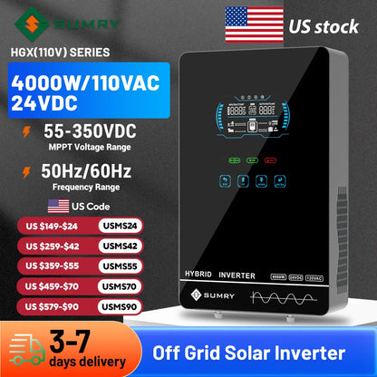 SUMRY 4KW–6KW Off-Grid Solar Inverter with MPPT Charger