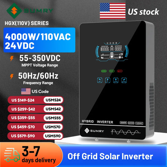 SUMRY 4KW–6KW Off-Grid Solar Inverter with MPPT Charger