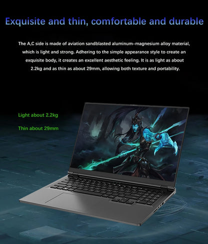 16.1" Gaming Laptop Intel i9-12900H NVIDIA RTX 3060 6G – 2.5K 144Hz RGB Windows 11 WiFi 6