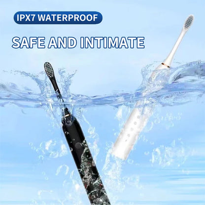 Electric Ultrasonic Toothbrush – 6 Modes, USB Rechargeable, Waterproof