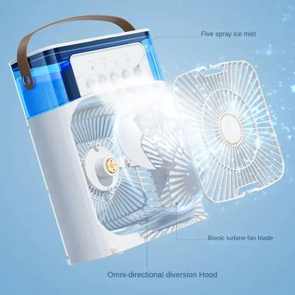 Xiaomi MIJIA Portable Air Cooler Fan | USB Mini Air Conditioner | Humidifier | LED Night Light | Desktop Cooling