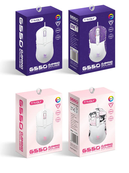 OBAME Wired Gaming Mouse – 6-Key RGB Backlight, Anti-Slip Sticker Design