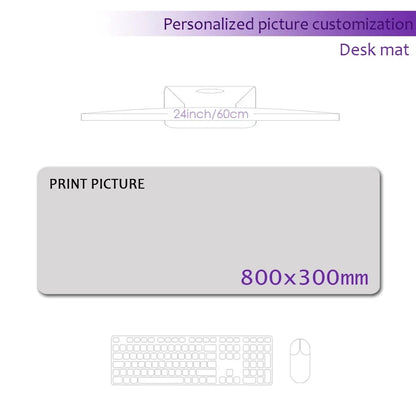 Custom XXL Gaming Mouse Pad | HD Print | Personalized Desk Mat | Anime Logo Office Keyboard Mat