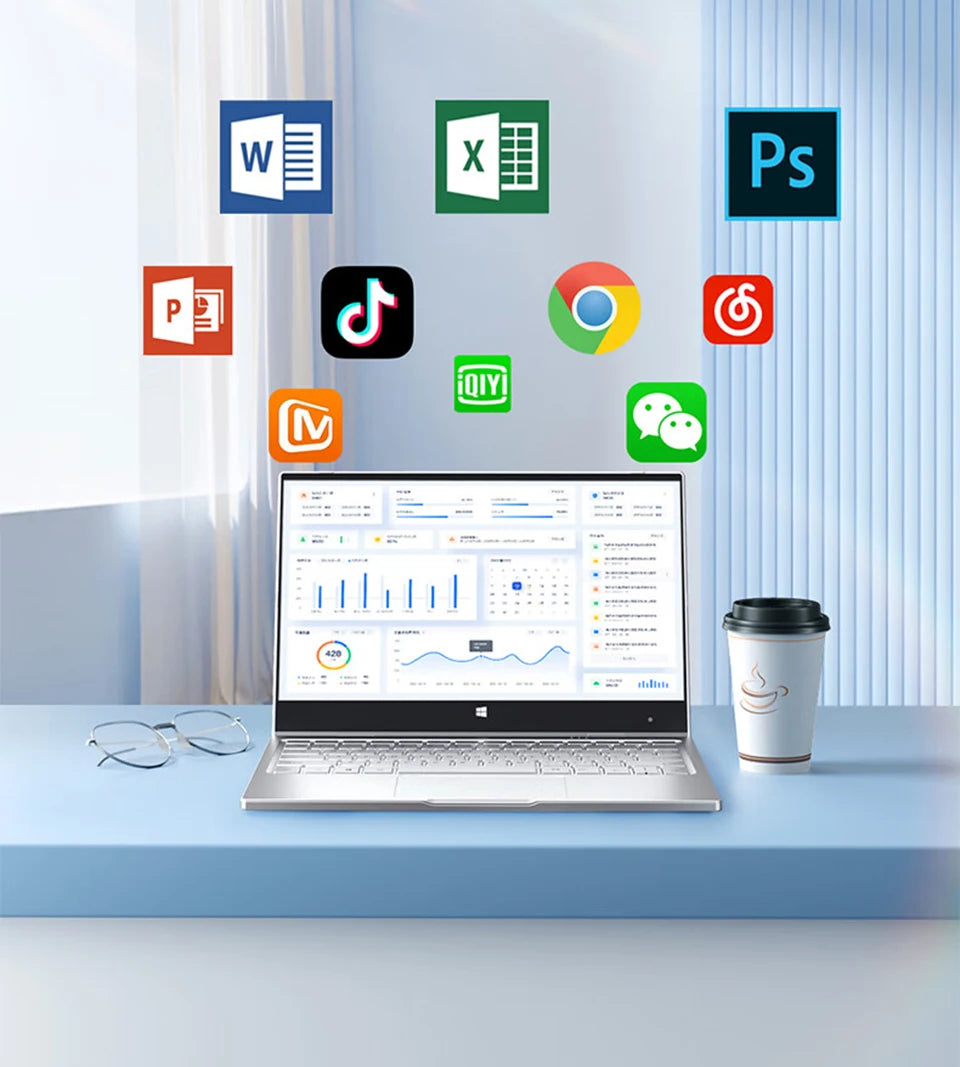 11.6" 2-in-1 Touch Laptop Tablet – Intel Core i7-8500Y, 8GB RAM, up to 2TB SSD, 360° Flip, Windows 11