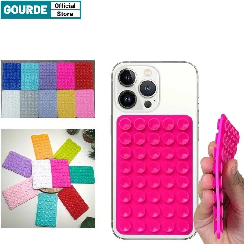 Silicone Suction Phone Case Mount – Reusable, Attaches to Any Surface, iPhone & Android