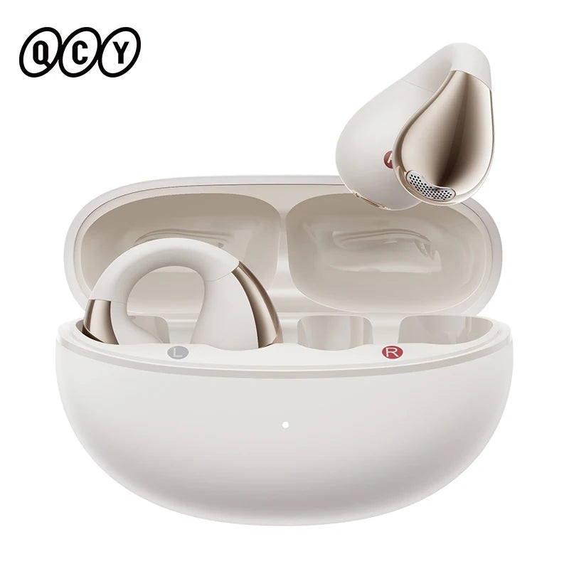 QCY Crossky C30 Ear Clip Bluetooth 5.4 Earphones – Open Ear Sports TWS, Dual-Connection