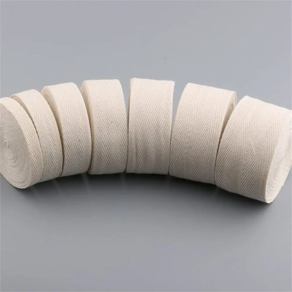 50m cotton bias binding tape roll by R.E.D. Shopping, herringbone sewing trim, 1-5cm wide for arts and crafts projects.