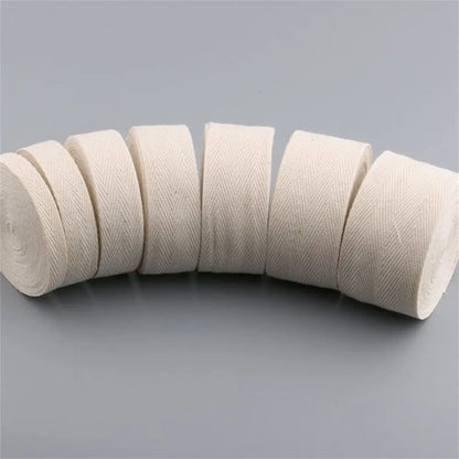 50m cotton bias binding tape roll by R.E.D. Shopping, herringbone sewing trim, 1-5cm wide for arts and crafts projects.
