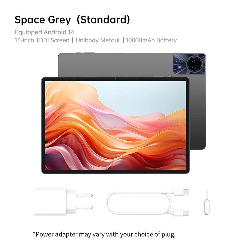 Teclast T65 Max – 13" FHD 4G LTE Tablet, MediaTek G99, 8GB+256GB, 10000mAh, Android 14, Widevine L1