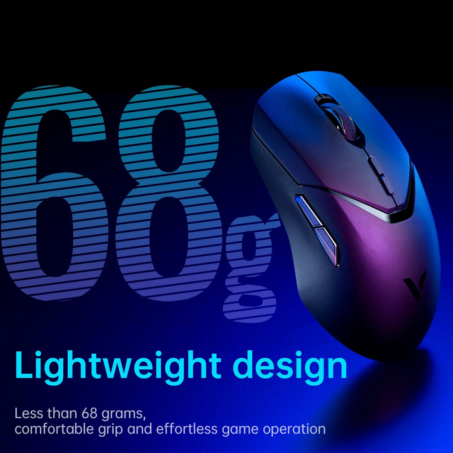 Rapoo VT9PRO Wireless Gaming Mouse – PAW3398, 68g, 26000DPI, Type-C, Programmable, Ergonomic