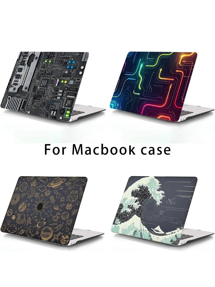 MacBook Air/Pro Mechanical Style Plastic Case — Air 13"/15" M2, Pro 13" A1932/A2338/A2337