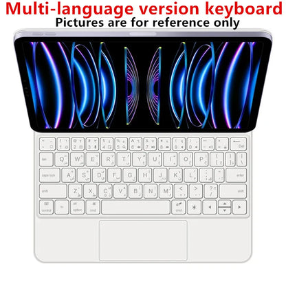 Magic Keyboard for iPad 11th Gen (A16) 2025 | Smart Case | Multi-Language | Black & White | 7 Languages