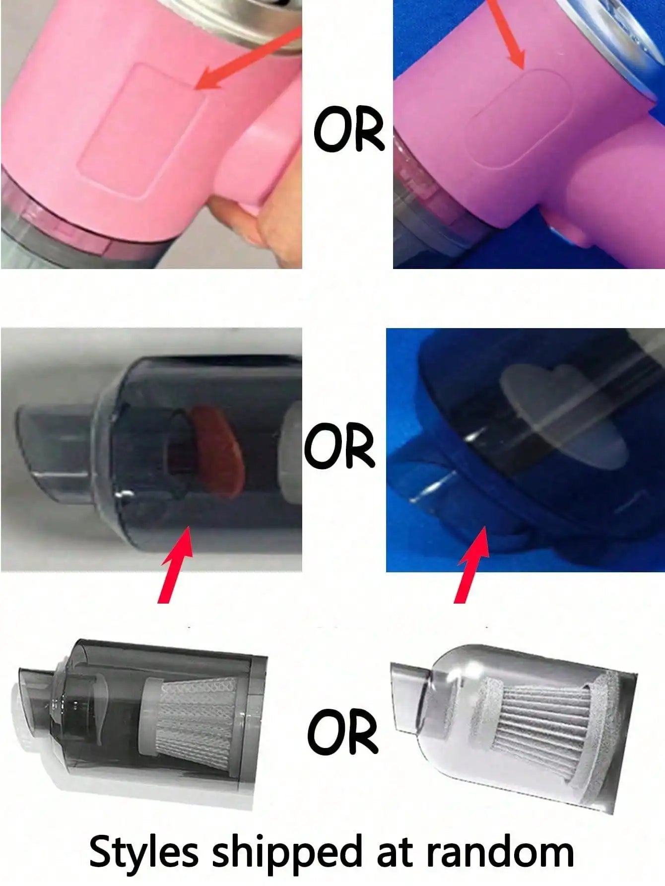 Cordless Handheld Vacuum Cleaner | Rechargeable, Multiple Nozzles for Car, Home, Pet Hair & Keyboard