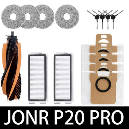 JONR P20 PRO / T5 Pro Robot Vacuum Spare Parts – Brush, Filter & Mop Replacement