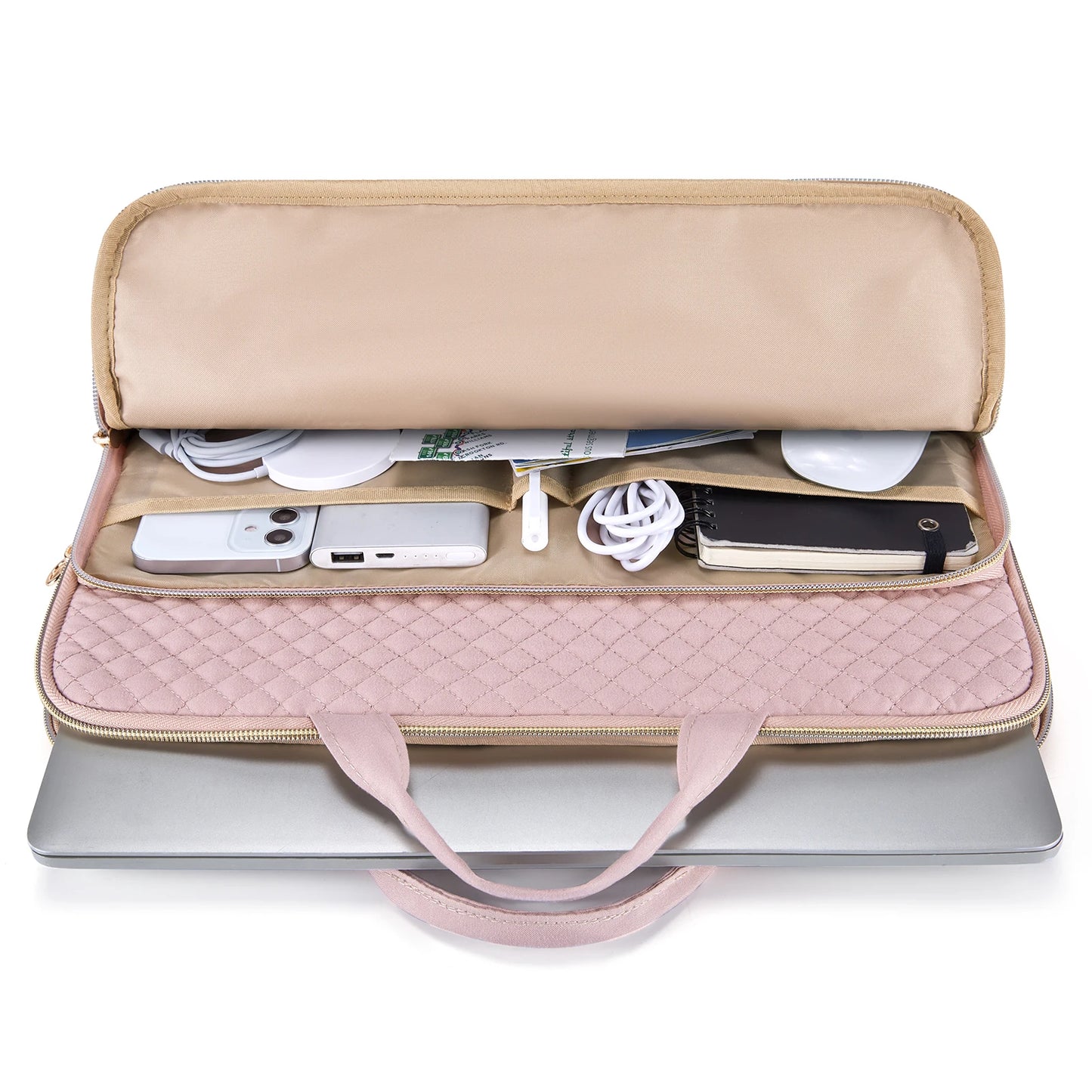 BAGSMART Laptop Handbag & Sleeve 13.3"–15.6" — Shoulder Briefcase for Women, MacBook Air/Pro