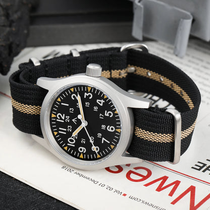 Militado ML05 Field Watch – 38mm, VH31 Sweep Quartz, Sapphire Crystal, 100M, Screw-Down Crown