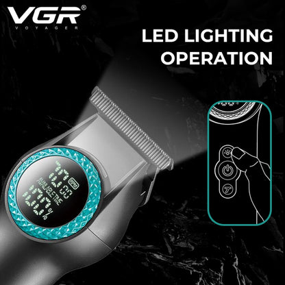 VGR V-990 Professional Hair Clipper – Gold & Black, With or Without Box