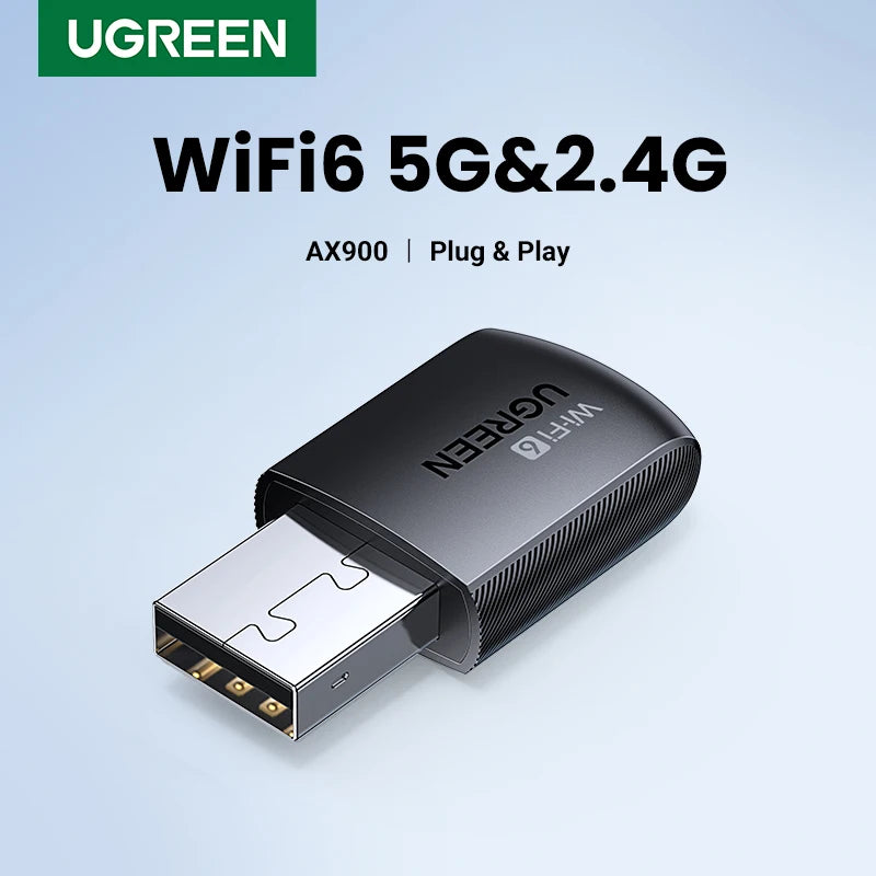 UGREEN USB WiFi Adapter | AX900 / AX1800 / AXE5400 | WiFi 6/6E | Dual Band 2.4GHz & 5GHz