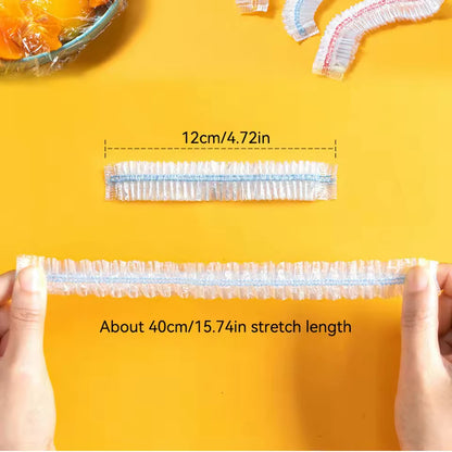 Elastic Food Cover Bags | Reusable PE Cling Wrap for Plates & Bowls | 50–1000 pcs