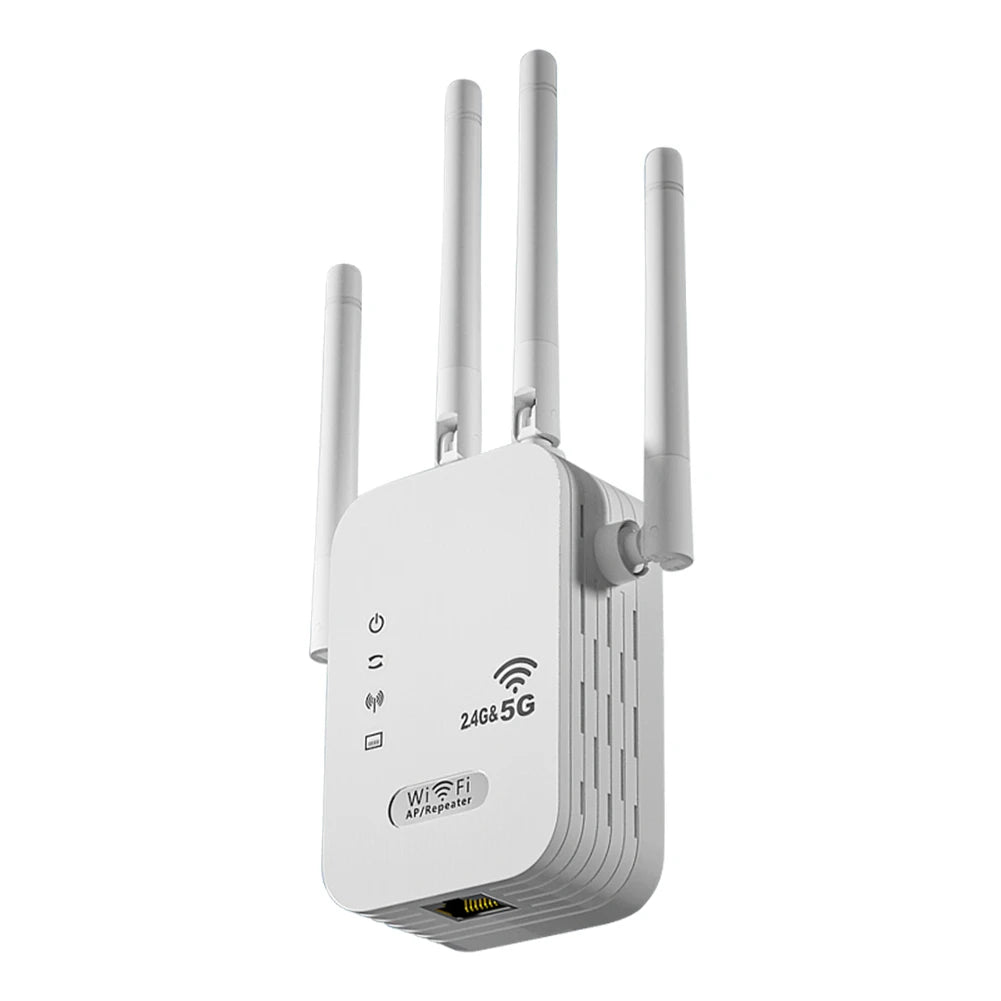 APWIKOGER AC1200 Dual-Band WiFi Repeater & Extender | 2.4G+5G | Gigabit | WPS | EU Plug