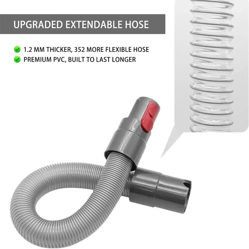 Flexible Extension Hose for Dyson V7 V8 V10 V11 V15 – Telescopic Vacuum Tube