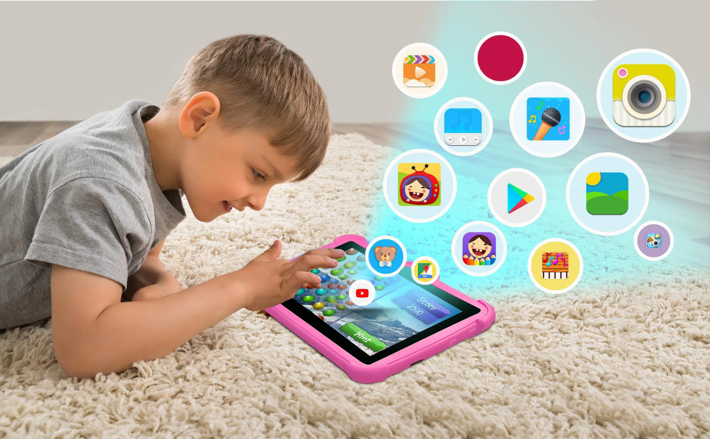 BDF Kids Tablet 7" – Quad Core, 4GB RAM, 64GB, Android, Educational