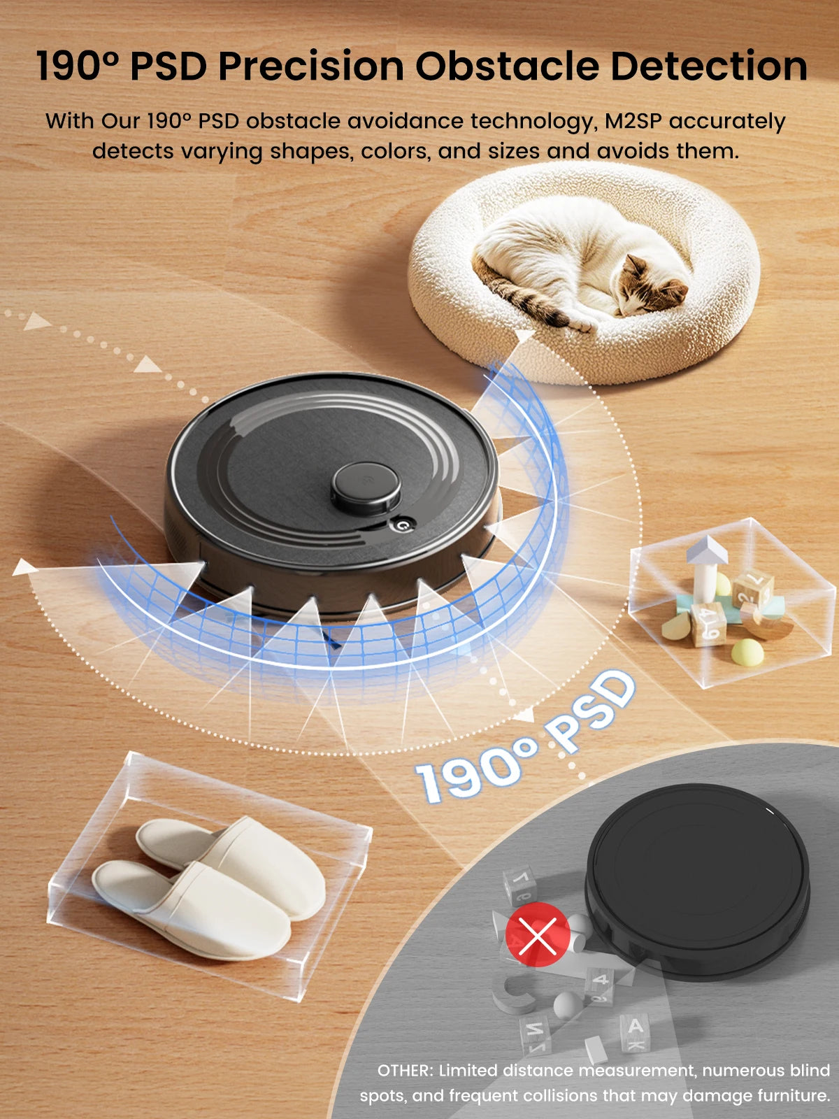 Lefant M2S Pro Robot Vacuum Cleaner – 10,000Pa, 240 Min, DTOF Laser Navigation, Auto-Empty, Ideal for Pet Hair