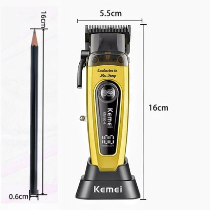 Kemei White 90-4 Professional Hair Clippers – Cordless Barber Clipper Set