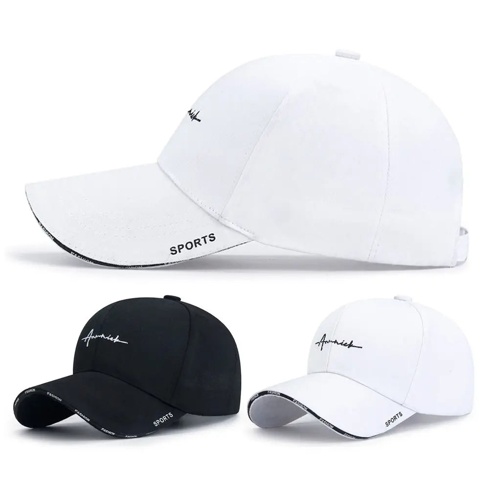 Cotton solid color baseball cap by R.E.D. Shopping, adjustable summer sunscreen hat for women with wide brim and sun protection.